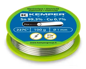 Bobine fil étain diamètre 1 mm 100 g spéciale électricité