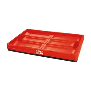 Casier pliable 46 L noir et rouge Brico Dépôt - L. 53 x l. 36 x H. 29.5cm