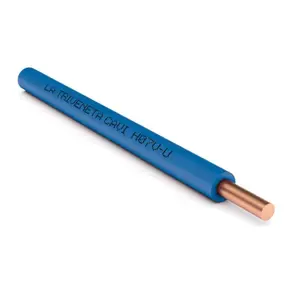 Câble électrique d'installation HO7VU 2,5MM2 100ML bleu