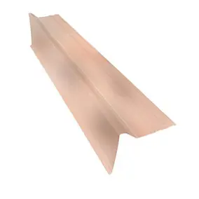Rive pour plaque de toiture imitation tuile Coverlife en pvc sienne antique 105 cm