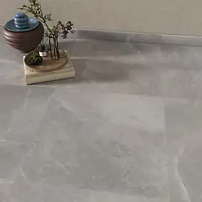 2 Plinthes carrelage Himalaya gris l.7 x L.60 cm