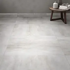 2 Plinthes carrelage effet béton gris L.60 x l.7,5cm x ép.7,4 mm, Upper