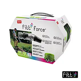 Tuyau d'arrosage Fitt Force lime ø12,5 mm L.15 m, avec accessoires