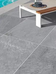Dalle extérieur grès cérame émaillé gris NATIVA QUARTZ - 60 x 60 cm