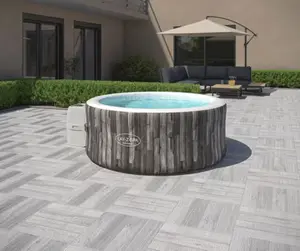 Carrelage de sol extérieur "Cargo" gris - l. 48 x L. 48 cm
