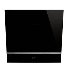 Hotte décorative inclinée Universel L. 60 cm KV26N Smeg noir