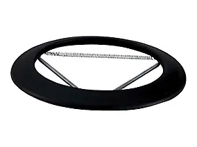 Rosace émaillée noir mat ø130 mm Poujoulat