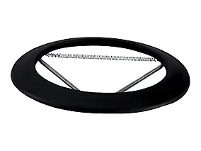 Rosace émaillée noir mat ø150 mm Poujoulat