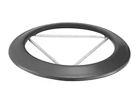 Rosace émaillée gris ø130 mm Poujoulat