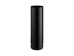 Tuyau de poêle à bois émaillé noir mat 50 cm ø130 mm Poujoulat