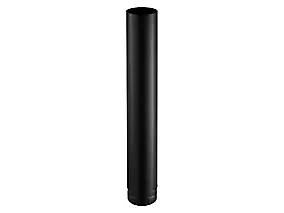 Tuyau de poêle à bois émaillé noir mat 1 m ø130 mm Poujoulat