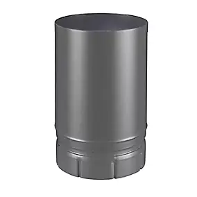 Tuyau de poêle à bois émaillé gris 250 mm ø 150 mm