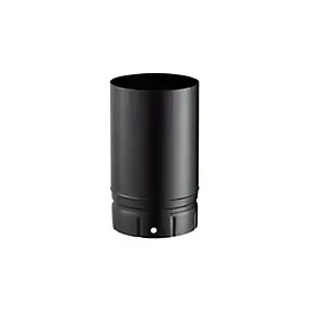 Tuyau de poêle à bois émaillé noir mat 250 mm ø 180 mm Poujoulat