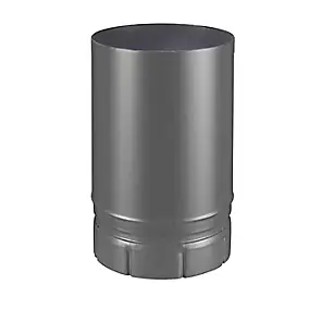 Tuyau de poêle à bois émaillé gris 250 mm ø 180 mm