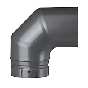 Coude émaillé segmenté Gris 90° x ø150 Poujoulat