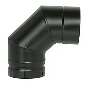 Coude émaillé segmenté Noir 90° x ø130 Poujoulat