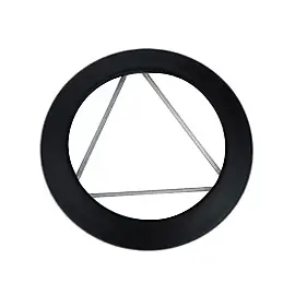 Rosace émaillé noir mat Ø180 mm Poujoulat