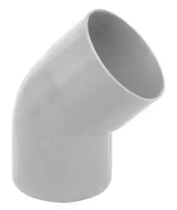Coude en PVC Dév. 25 mm gris