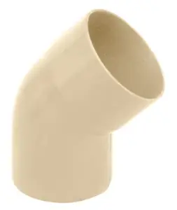 Coude en PVC Dév. 25 mm sable