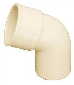 Coude en PVC blanc sable Ep. 2,2 mm 67 °30 Ø 100 mm