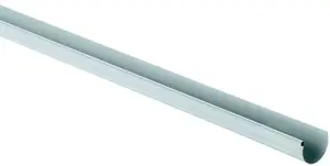 Profilé de gouttière de 25 en PVC, L. 4 m gris