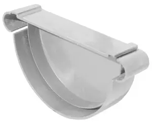 Fond de gouttière en PVC 25 mm gris