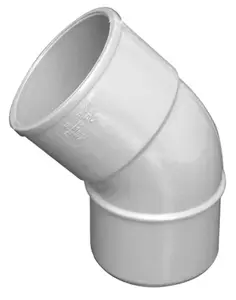 Coude en PVC Dév. 16 mm gris