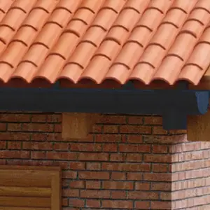 Naissance centrale de gouttière PVC gris antracite- développé 25