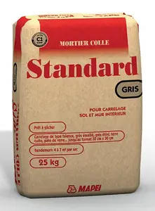 Mortier colle intérieur C1* - Gris - 25 kg