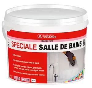 Colle en pâte D2T spéciale salle de bains - 15 kg