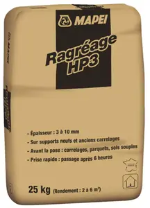 Ragréage HP3 intérieur autolissant 25 kg
