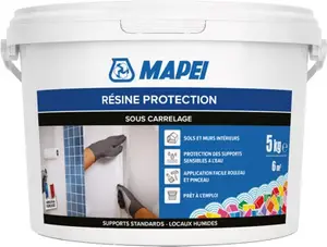 Résine d’étanchéité sous carrelage sol et mur intérieur prête à l’emploi 5 kg