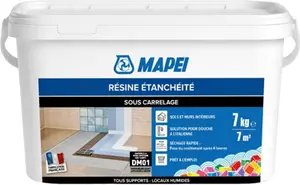 Résine d’étanchéité pour sols et murs prêt à l’emploi 7 kg