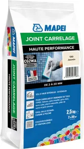 Joint carrelage haute performance jasmin 130 intérieur et extérieur 2,5 kg