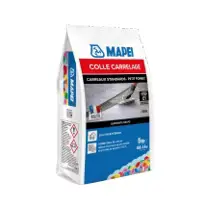 Mortier-colle carrelage petit format C1 gris intérieur sol et mur 5 kg