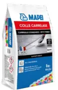 Mortier-colle carrelage petit format C1 blanc intérieur sol et mur 5 kg