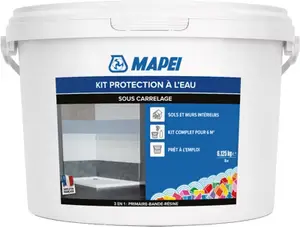 Kit protection à l’eau sous carrelage sol et mur intérieur prêt à l’emploi 6 m²