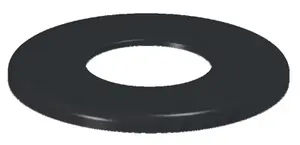 Rosace émaillée noire - Diamètre : 80 mm
