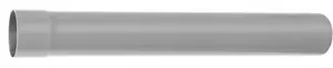 Tube de descente gouttières en PVC, Ø 80 mm L. 2 m colori gris