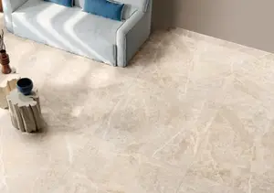 Carrelage de sol intérieur grès cérame émaillé SUBLIME 3D beige 90X90 cm