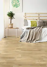 Carrelage sol et mur intérieur effet bois brut mat L.90 x l.15 cm, Woodland