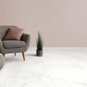 Plinthe HARMONY TEMPIO AVORIO effet marbre 7 x 60 cm ivoire lisse