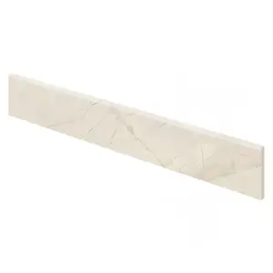 Plinthe pour sol intérieur grès cérame émaillé Elite beige 7,5 x 61,5 cm