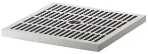 Grille de sol gris Dim. : 30 x 30 cm. En polypropylène