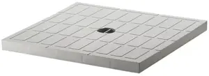 Couvercle polypropylène 30 x 30 cm En polypropylène coloris gris