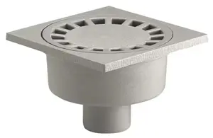 Siphon de cour gris en polypropylène 20 x 20 cm