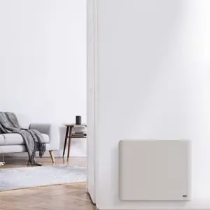 Radiateur à inertie sèche connecté en céramique 1500 W CORONA blanc
