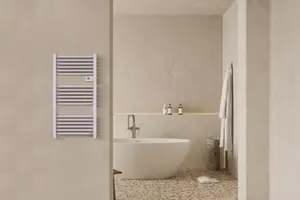 Sèche-serviette électrique compact 500 W blanc