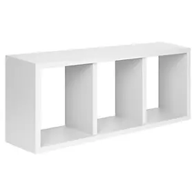 Étagère murale 3 cubes Triade blanc mat