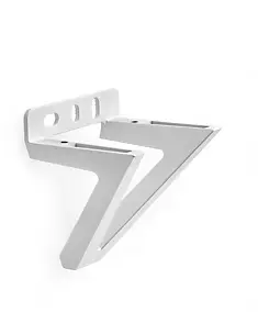 2 supports pour étagère Bepi blanc mat
